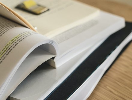 books stacked on each other